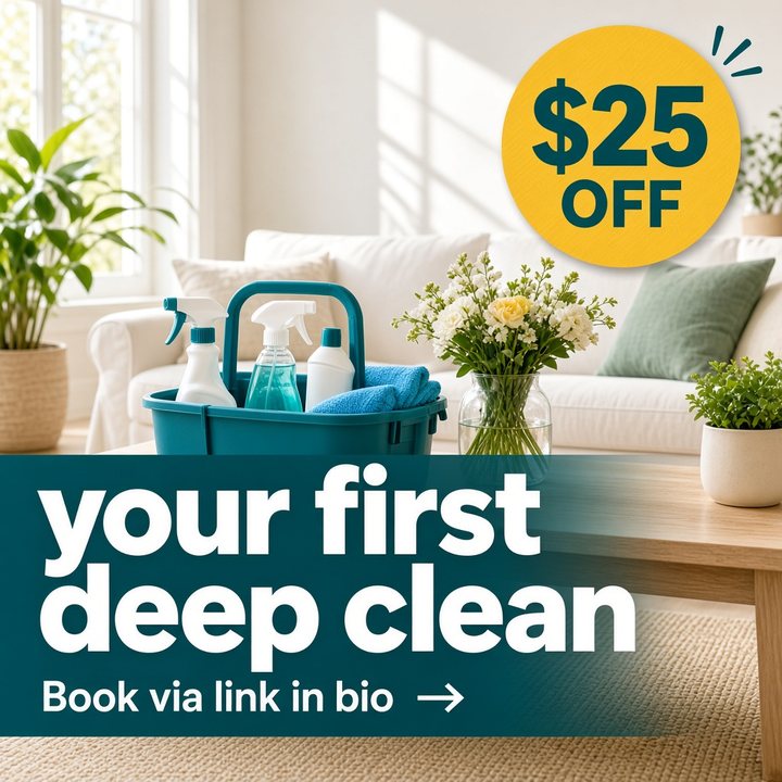 Bright Side Cleaning sample launch post 2